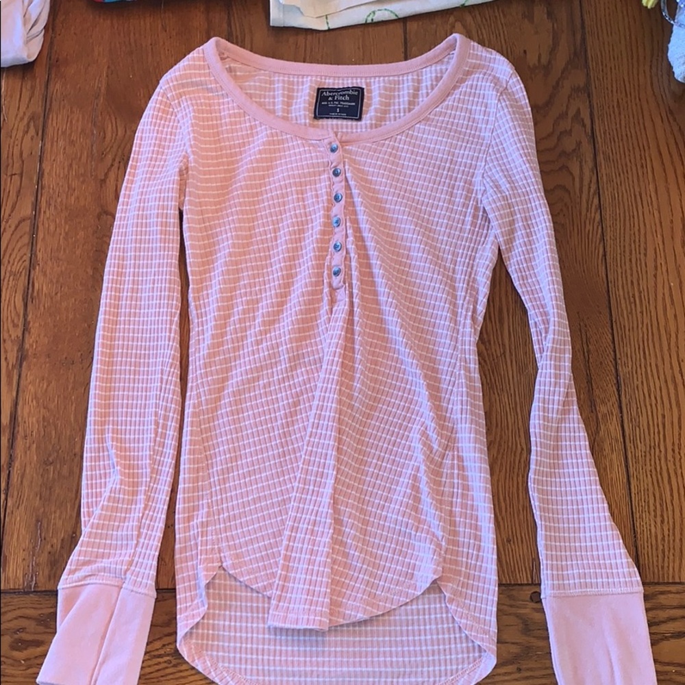 Pink Abercrombie Henley